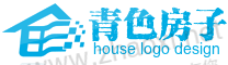 羽化的青色房子logo标志生成 演示效果
