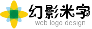 三色米字幻影风格logo标识设计 演示效果