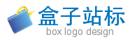 青色斜着放盒子logo图标制作 演示效果