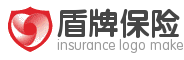 红色盾牌保险网站logo标志设计 演示效果
