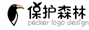 水墨画啄木鸟企业logo徽标制作素材 演示效果