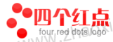 四个红点废塑料网logo在线制作 演示效果