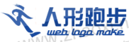 蓝色跑步人形体育运动网logo制作啦 演示效果