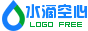 青色水滴净水器企业logo免费制作 演示效果