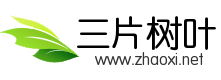 三片绿色树叶logo站标设计模板 演示效果