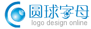 青色字母和圆球标志logo在线设计 演示效果