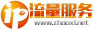橙色圆白色英文字母IP流量网logo在线制作 演示效果
