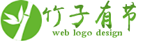 绿色圆圈白色竹子励志网logo在线设计 演示效果