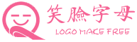 粉色笑脸英文字母Q站点logo生成模块 演示效果
